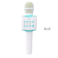 Портативна колонка HOCO BK5 Cantando karaoke microphone Blue (Цвет 7072) - фото № 2