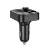 АЗП з FM-модулятором HOCO E85 Tiger PD20W+QC3.0 car BT FM transmitter Black (7073)- № 4