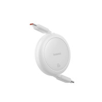 Кабель Baseus Free2Pull Mini Charging Cable USB-C to USB-C 60W 1m Moon White (Колір Moon White) - фото № 6