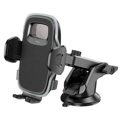 Тримач для мобільного HOCO H15 Fair push-type car holder(center console) Black - зображення 2
