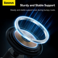 Автотримач для телефона з БЗП Baseus CW01 Magnetic Wireless Charging Car Mount Air Vent Version 15W Cluster Black (Колір Cluster Black) - фото № 8
