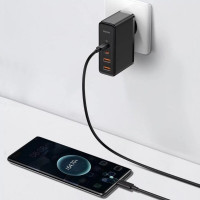 Мережевий зарядний пристрій Baseus GaN2 Pro Quick Charger 2C+2U 100W EU Black (Колір Черный) - фото № 7