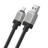 Кабель Baseus CoolPlay Series Fast Charging Cable USB to iP 2.4A 1m Black (7073)- № 3