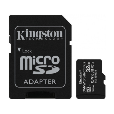 microSDHC (UHS-1) Kingston Canvas Select Plus 32Gb 10 А1 (R-100MB/s) (adapter SD) - изображение 4