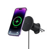 Автотримач для телефона з БЗП Baseus CW01 Magnetic Wireless Charging Car Mount Air Vent Version 15W Cluster Black (Cluster Black)- № 3
