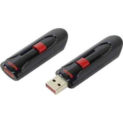 Flash SanDisk USB 2.0 Cruzer Glide 256Gb Black/Red (SDCZ60-256G-B35) - изображение 1