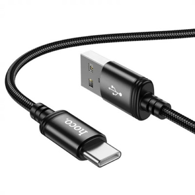 Кабель HOCO X91 Radiance charging data cable for Type-C(L=3M) Black - зображення 2