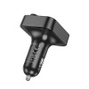 АЗП з FM-модулятором HOCO E85 Tiger PD20W+QC3.0 car BT FM transmitter Black (7073)- № 2