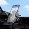 Тримач для мобiльного з БЗП HOCO HW9 Climber smart wireless charging car holder Black Gray - зображення 7