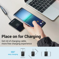 Бездротовий зарядний пристрій Vention Wireless Charger 15W Ultra-thin Mirrored Surface Type 0.05M Black (Цвет Черный) - фото № 5