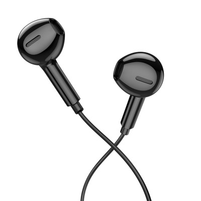 Навушники BOROFONE BM71 Light song universal earphones with mic Black (BM71B) - зображення 1