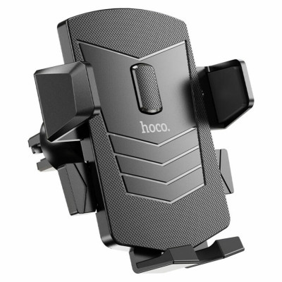 Тримач для мобільного HOCO CA86 Davy one-button air outlet car holder Black - зображення 1