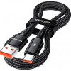 Кабель Essager Sunset USB A to Type C, 120 Вт, USB-кабель для зарядки, 2 м, черный (EXC120-CGA01-P) - изображение 2
