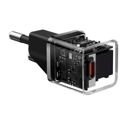 Мережевий зарядний пристрій Baseus GaN5 Fast Charger(mini) 1C 20W EU Black - зображення 3
