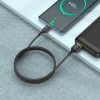 Кабель HOCO X95 Goldentop charging data cable Type-C Black - зображення 4