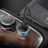 Автомобільний зарядний пристрій HOCO NZ8 Sprinter 43W dual port PD25W+QC3.0 car charger set(C to iP) Brown (Коричневый)- № 3