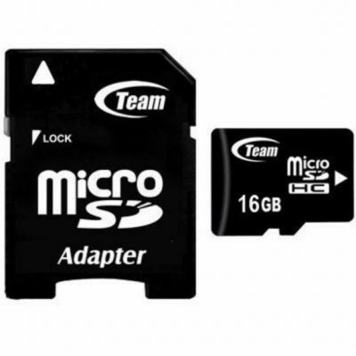 microSDHC Team 16Gb class 10 (adapter SD) - изображение 2