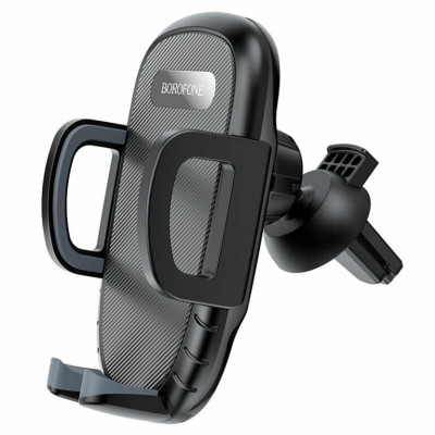 Тримач для мобільного BOROFONE BH52 Windy air outlet car holder Black Grey (BH52B) - изображение 1