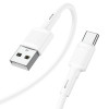 Кабель HOCO X83 USB to Type-C 3A, 1m, PVC, PVC connectors, White (Білий)- № 2
