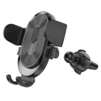 Автотримач для телефона BOROFONE BH84 Experience one-button car holder(air outlet) Black (Цвет 7073) - фото № 3