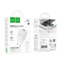Мережевий зарядний пристрій HOCO C147A Charm PD20W+QC3.0 charger set (C to C)(EU) White (Цвет 7068) - фото № 2