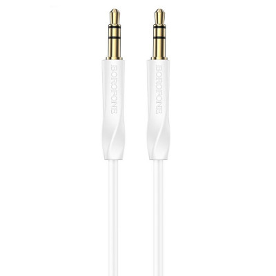 Аудiо-кабель BOROFONE BL16 Clear sound AUX audio cable White - зображення 1