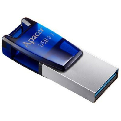 Flash Apacer USB 3.1 AH179 microUSB OTG 16Gb blue - зображення 1