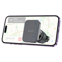 Автотримач для телефона HOCO H32 Cheetah magnetic car holder (air outlet) Black (Колір Black) - фото № 5
