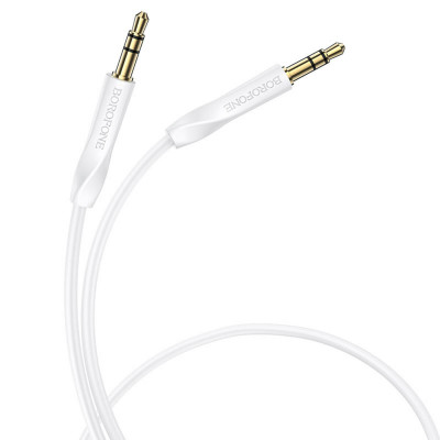 Аудiо-кабель BOROFONE BL16 Clear sound AUX audio cable White - изображение 2