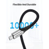 Кабель Vention Cotton Braided USB 2.0 A Male to Micro Male 3A Cable 1M Gray Aluminum Alloy Type (COAHF) - зображення 6