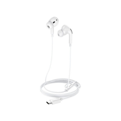 Навушники HOCO M101 Pro Crystal sound Type-C wire-controlled digital earphones with microphone White (6931474782403) - зображення 2