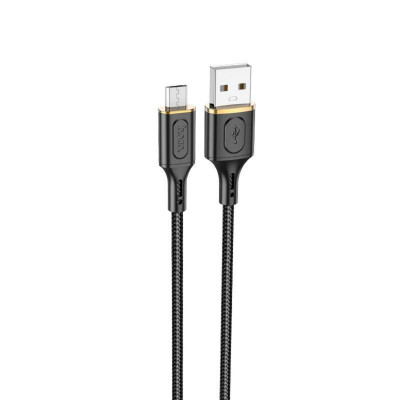 Кабель HOCO X95 Goldentop charging data cable Micro Black - изображение 1