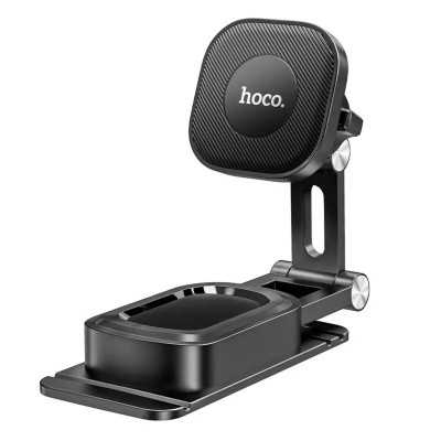 Тримач для мобільного HOCO H4 Mike magnetic car mount(center console) Black - изображение 1