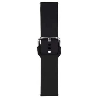 Ремінець для годинника Universal Buckle Solid 22mm Black (Buckle22-Black) - зображення 1