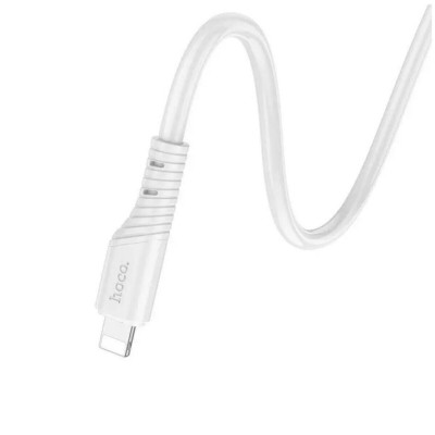 Кабель HOCO X97 Crystal color silicone charging data cable iP white - изображение 3