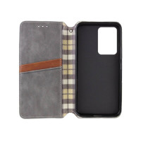 Чохол-книжка для смартфона Rubic Leather for Xiaomi Redmi 13 4G Grey (Колір 30812) - фото № 3