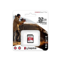 Карта пам'яті SDHC (UHS-II U3) Kingston Canvas React Plus 32Gb class 10 V90 (R-300MB/s)  - фото № 3