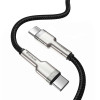 Кабель Baseus Cafule Series Metal Data Cable Type-C to Type-C 100W 1m Black - зображення 2