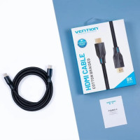 Кабель Vention Cotton Braided 8K HDMI-HDMI v2.1 Cable 2M Black (AAUBH) (Колір 7073) - фото № 2