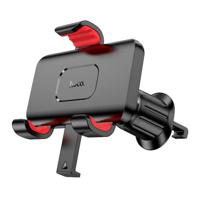 Тримач для мобільного HOCO H21 Dragon automatic clamp car holder(air outlet) Red Black - зображення 1