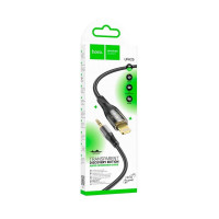 Аудіокабель HOCO UPA25 Transparent Discovery Edition Digital audio conversion cable iP Black (Цвет Черный) - фото № 6