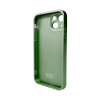 Чохол для смартфона AG Glass Matt Frame Color Logo for Apple iPhone 13 Light Green - изображение 2