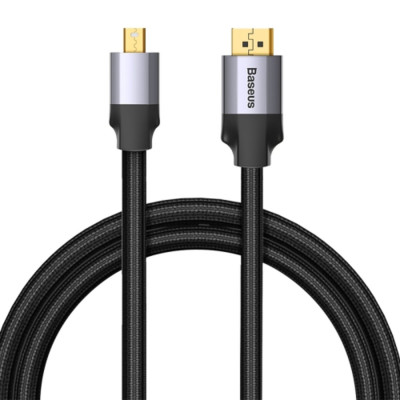 Кабель Baseus Enjoyment Series Male MiniDP To DP Male bidirectional Adapter Cable 1.5m Dark gray - изображение 1