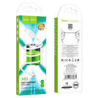 Кабель HOCO X83 USB to iP 2.4A, 1m, PVC, PVC connectors, White (Цвет Білий) - фото № 3