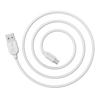 Кабель BOROFONE BX14 USB to Micro 2.4A, 3m, PVC, TPE connectors, White (Цвет 7068) - фото № 3