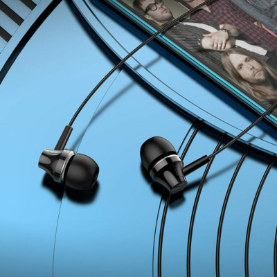 Навушники BOROFONE BM74 Singer universal earphones with microphone Black (BM74B) - изображение 4