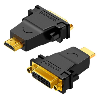 Адаптер UGREEN HDMI Male to DVI (24+5) Female Adapter (Black)(UGR-20123) - изображение 2