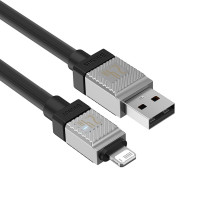 Кабель Baseus CoolPlay Series Fast Charging Cable USB to iP 2.4A 1m Black (Цвет 7073) - фото № 7