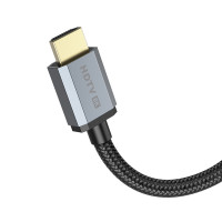 Кабель HOCO US03 HDTV 2.1 Male to Male 8K ultra HD data cable(L=1M) Black (Колір 7073) - фото № 4