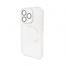 Чохол для смартфона AG Glass Matt Frame Color MagSafe Logo for Apple iPhone 14 Pro Pearly White